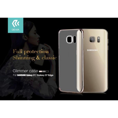 Cover Glimmer 0.6 mm per Samsung Galaxy S7 Edge Argento