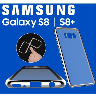 Cover Glitter Soft per Samsung S8 Plus Silver