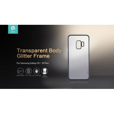 Cover Protezione Glitter Soft Samsung Galaxy S9 Plus Silver
