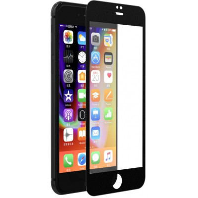 Pellicola vetro Anti Impronte Full per iPhone 8/7 Plus Nera