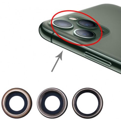 Lente fotocamera posteriore per iPhone 11 Pro Max 3 Pz Verde