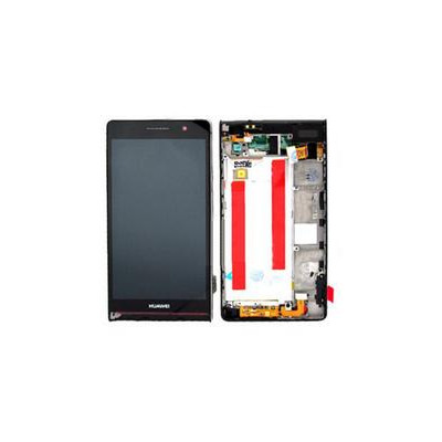 LCD per Huawei Ascend P6 Con Frame Nero
