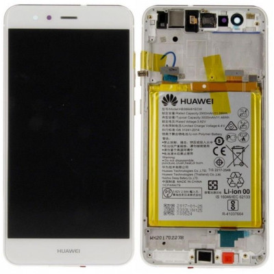 Huawei P10 Lite LCD + Batt + Frame Service Pack Bianco