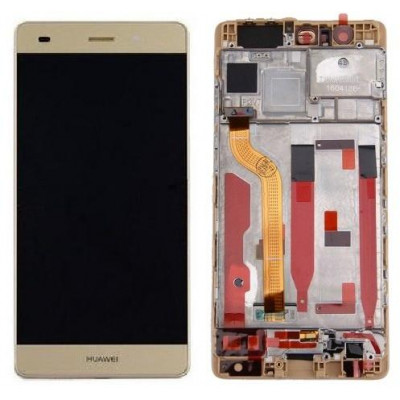 LCD + Touch Originale con Frame per Huawei P9 Gold