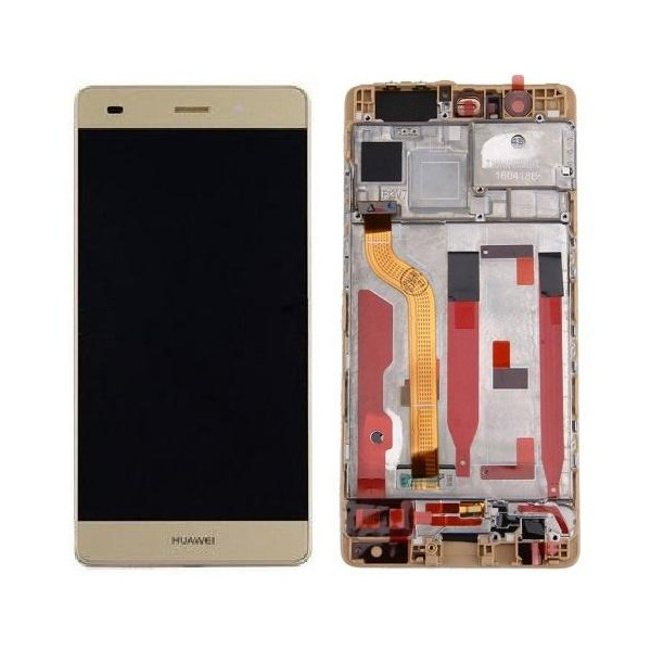LCD + Touch Originale con Frame per Huawei P9 Gold LCD + Touch Originale con Frame per Huawei P9 Gold