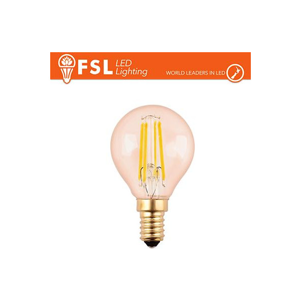 Lampada Sfera Filamento Ambra - 4W 2200K E14 330LM