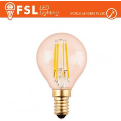 Lampada Sfera Filamento Ambra - 4W 2200K E14 330LM
