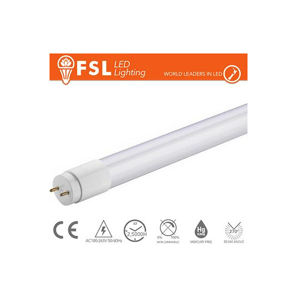 T8 LED Tubo Vetro - 22W 1800LM 3000K 120cm