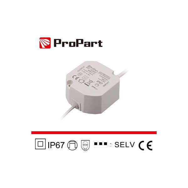 Alimentatore IP67 24V 20W 0.83A Size:59*59*28mm