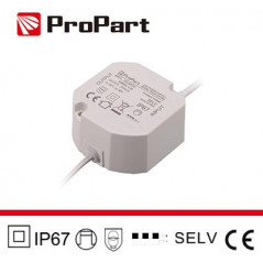Alimentatore IP67 24V 20W 0.83A Size:59*59*28mm