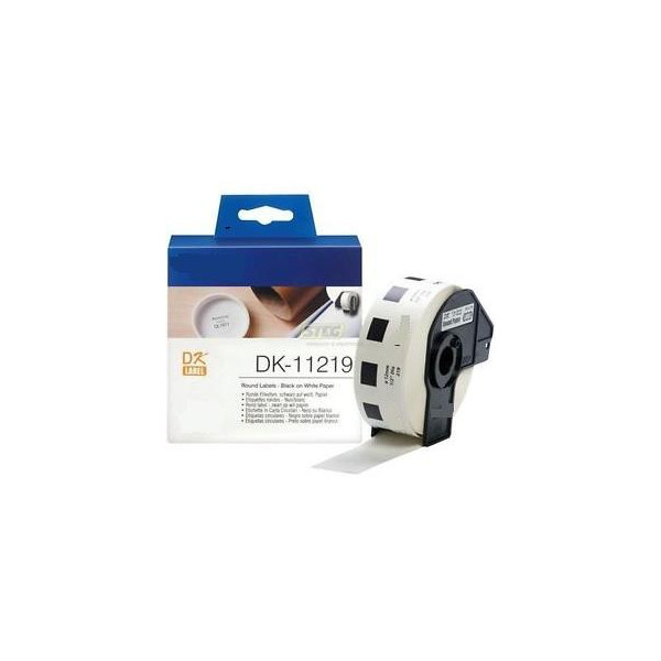 White 12mm 1200psc for Brother P-Touch QL1000 1050 1060