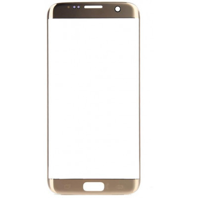 Vetro Touch per Samsung S7 Edge Senza Logo Gold