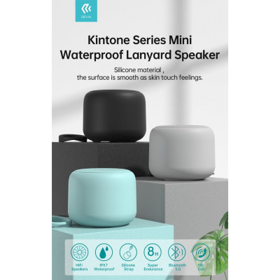 Altoparlante Bluetooth 5,0 5W in silicone Waterproof Nero