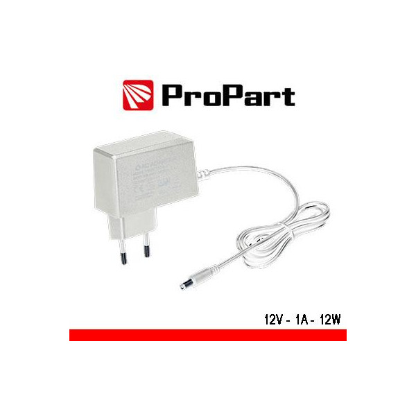 Alimentatore Switching tensione cost 12Vdc 1A (12W) Bianco
