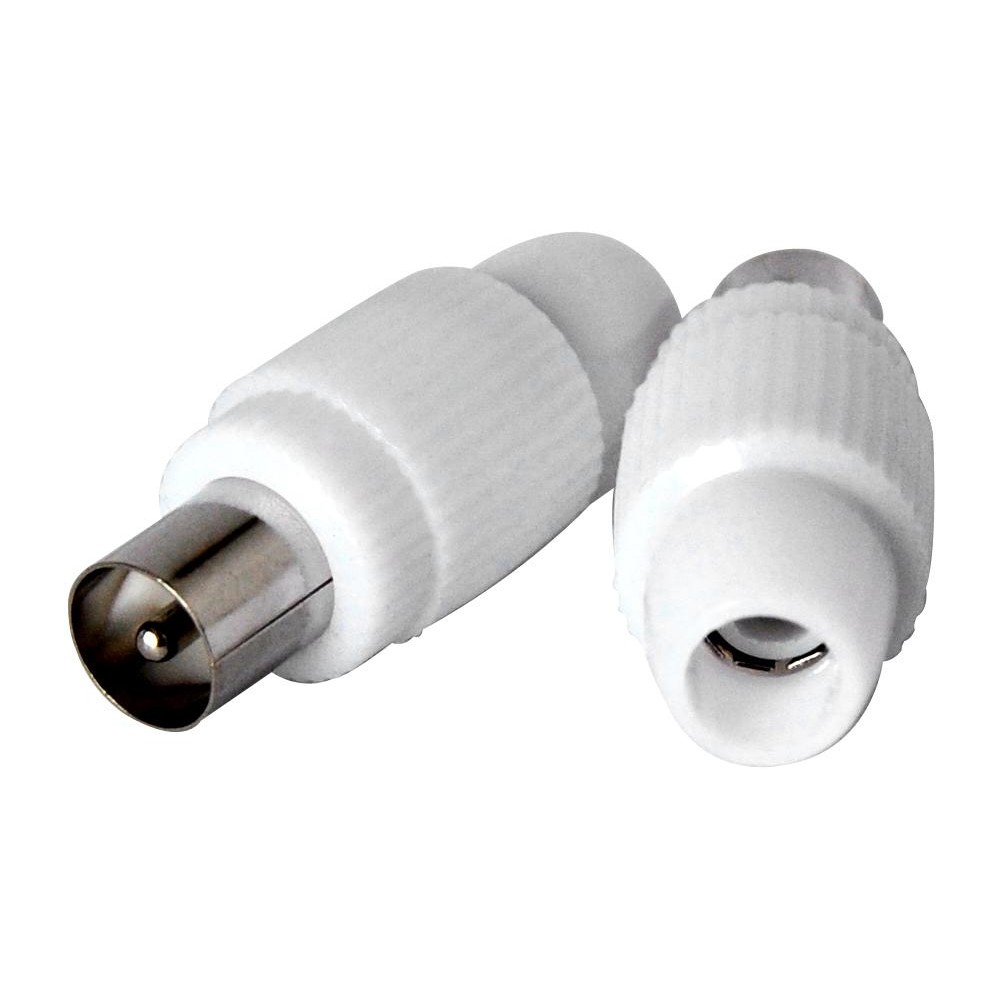 2X Spina antenna TV 75 Ω 9.5mm new