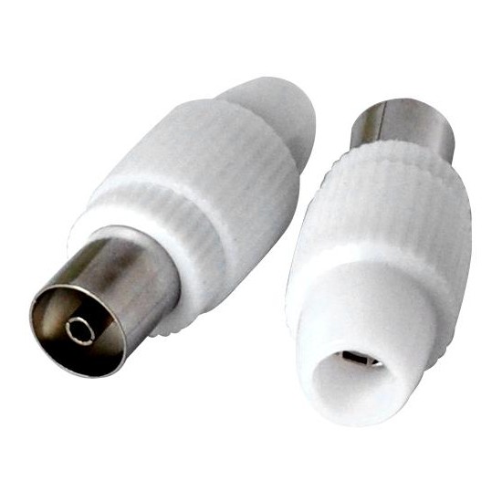 2x Presa antenna TV 75 Ω 9.5mm new