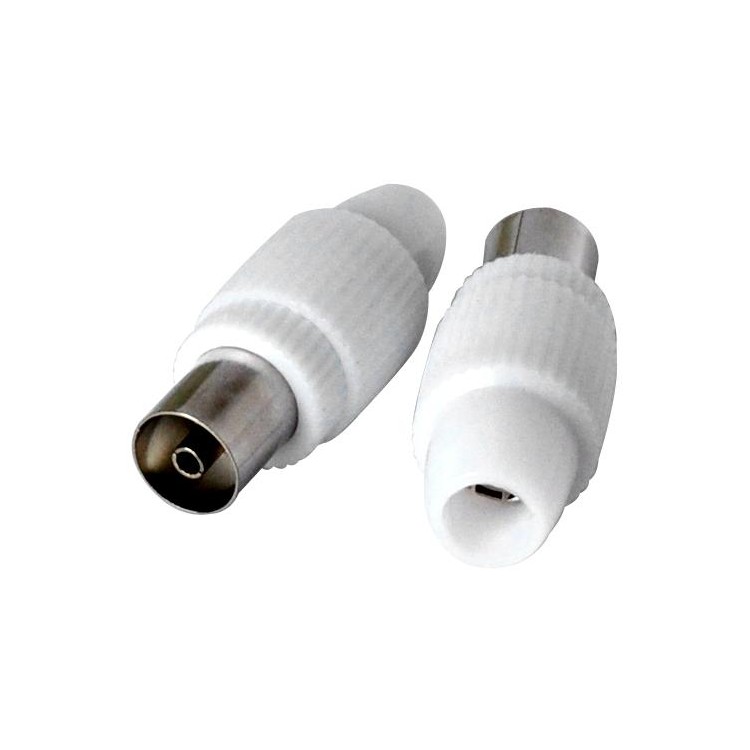 2x Presa antenna TV 75 Ω 9.5mm new