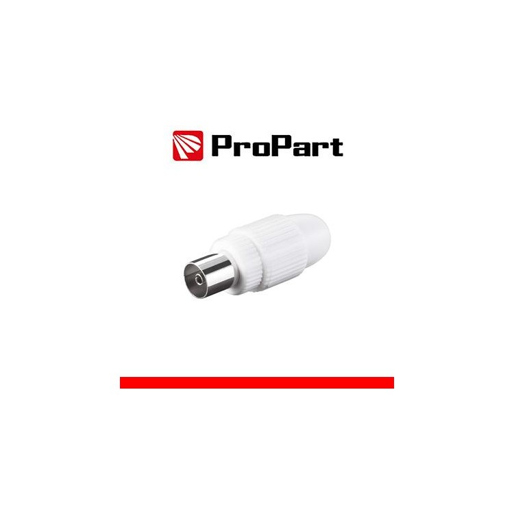 Presa antenna TV 75 Ω 9.5mm