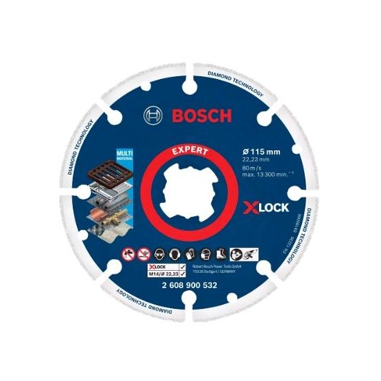 2608900532,X-LOCK disco diamantato per metallo 115 mm