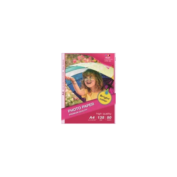 High Glossy Inkjet Photo Paper (Cast Coated),150g A4 50Fogli