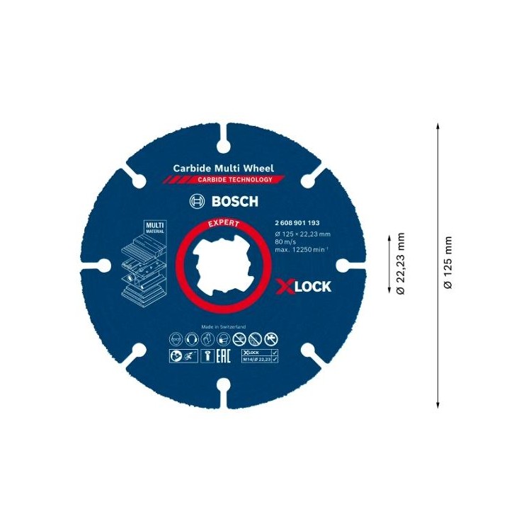 2608901193,disco da taglio universale Multi Wheel 125 mm