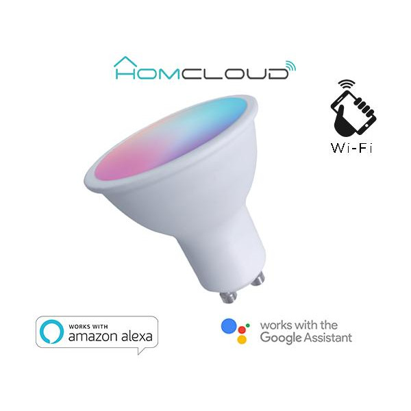 Faretto GU10 ad incasso Wi-FI RGB+BIANCO CALDO dimmerabile