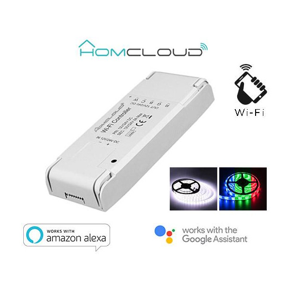 Controller Strisce LED Wi-Fi 12-24V RGB + white