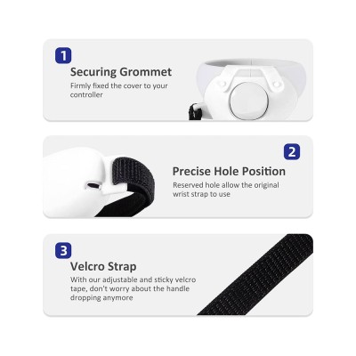 Rumbloo Silicone Controller Grip Cover for Oculus Quest 2